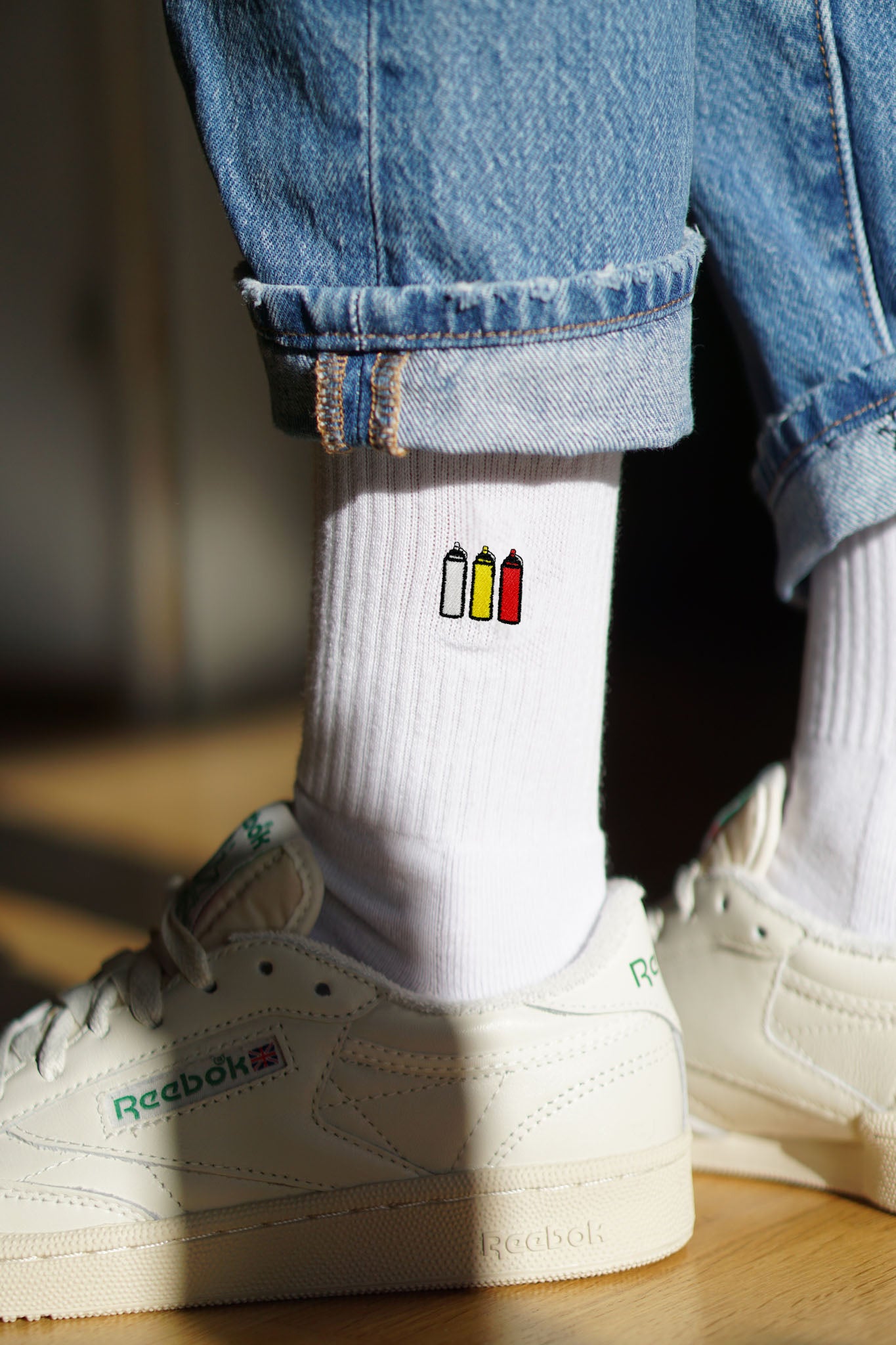 Squeezy Triple | Bestickte Bio Baumwoll Socken