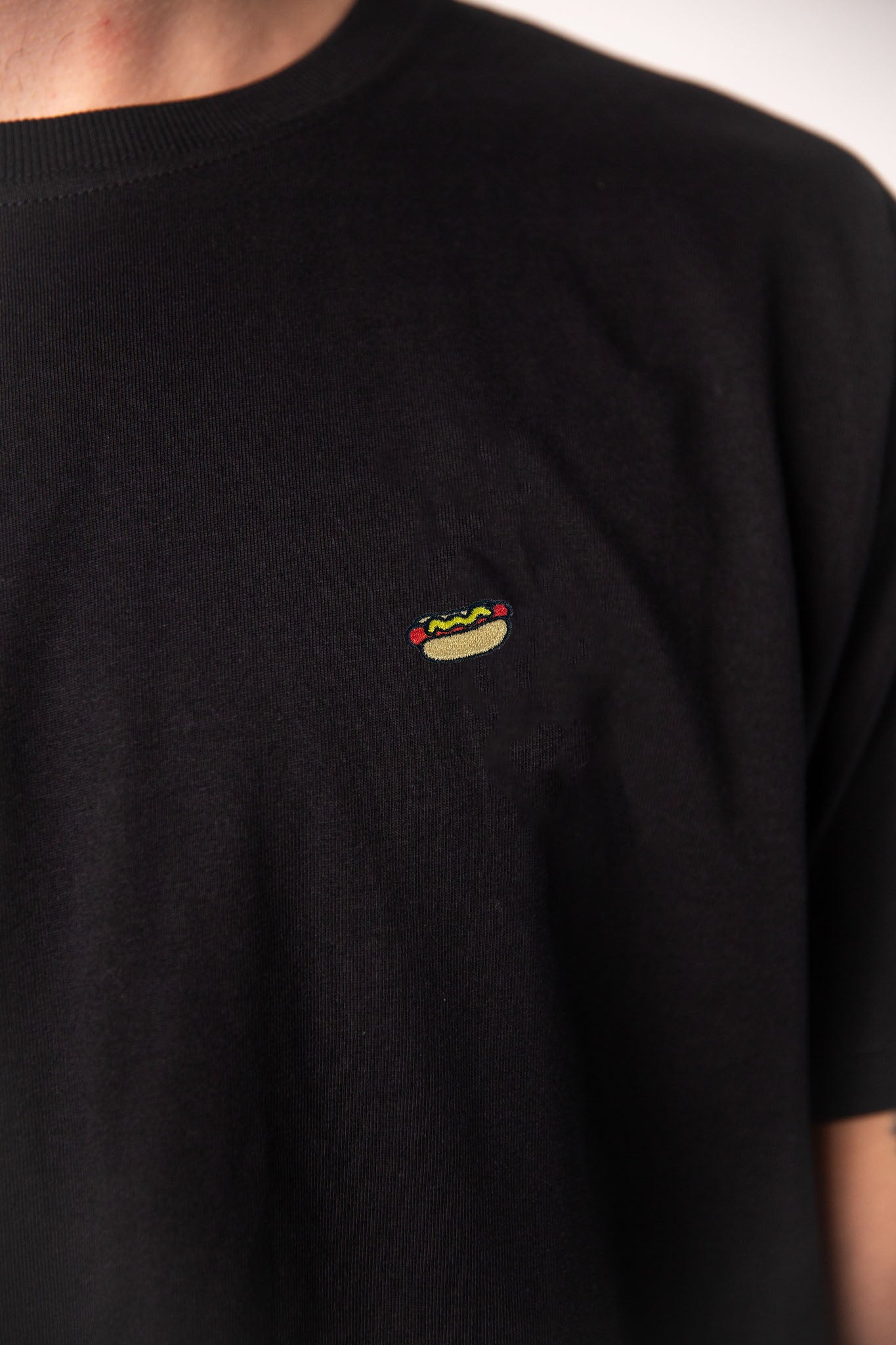 Hot Dog | Besticktes Männer Bio Baumwoll T-Shirt