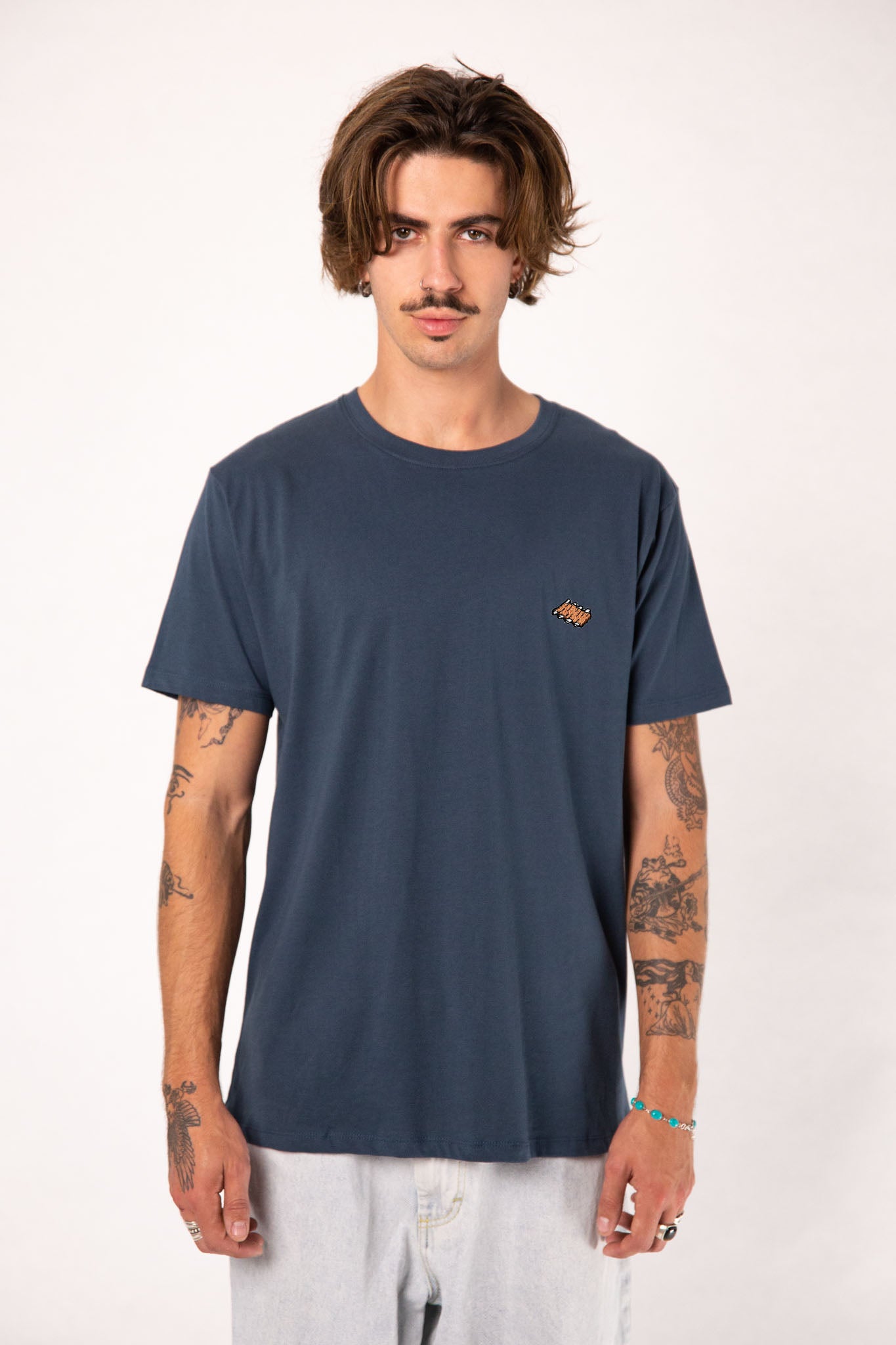 Rippchen  | Besticktes Männer Bio Baumwoll T-Shirt