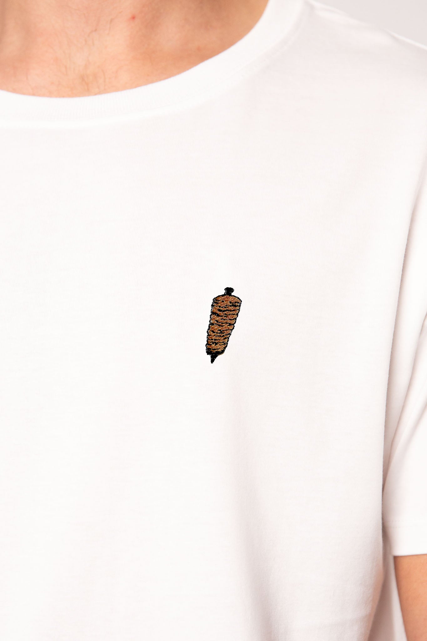 Dönerspieß | Besticktes Männer Bio Baumwoll T-Shirt