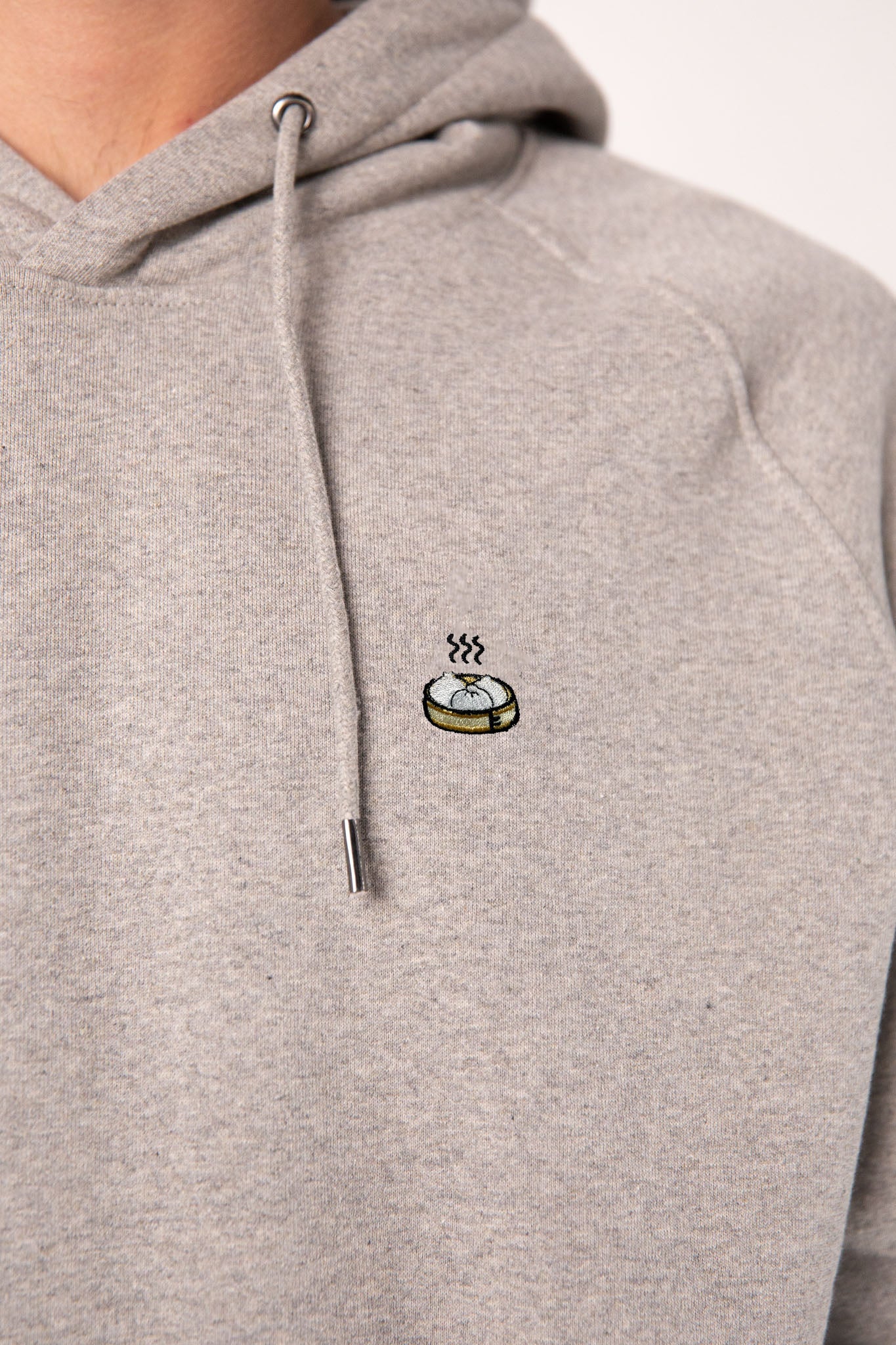 Dumplings | Bestickter Bio-Baumwoll Männer Hoodie