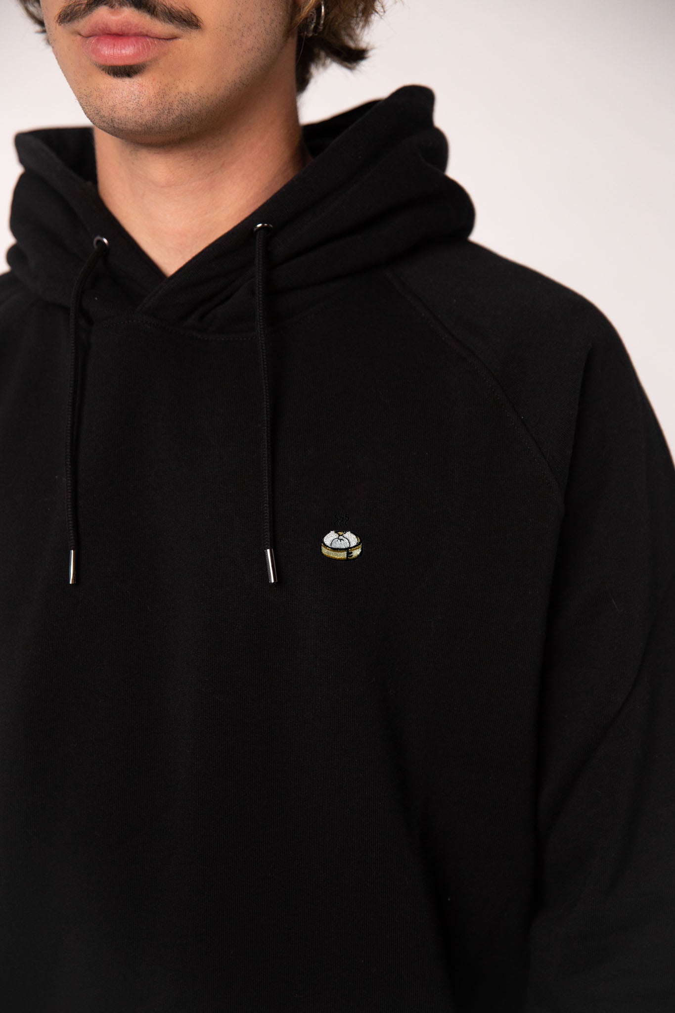 Dumplings | Bestickter Bio-Baumwoll Männer Hoodie