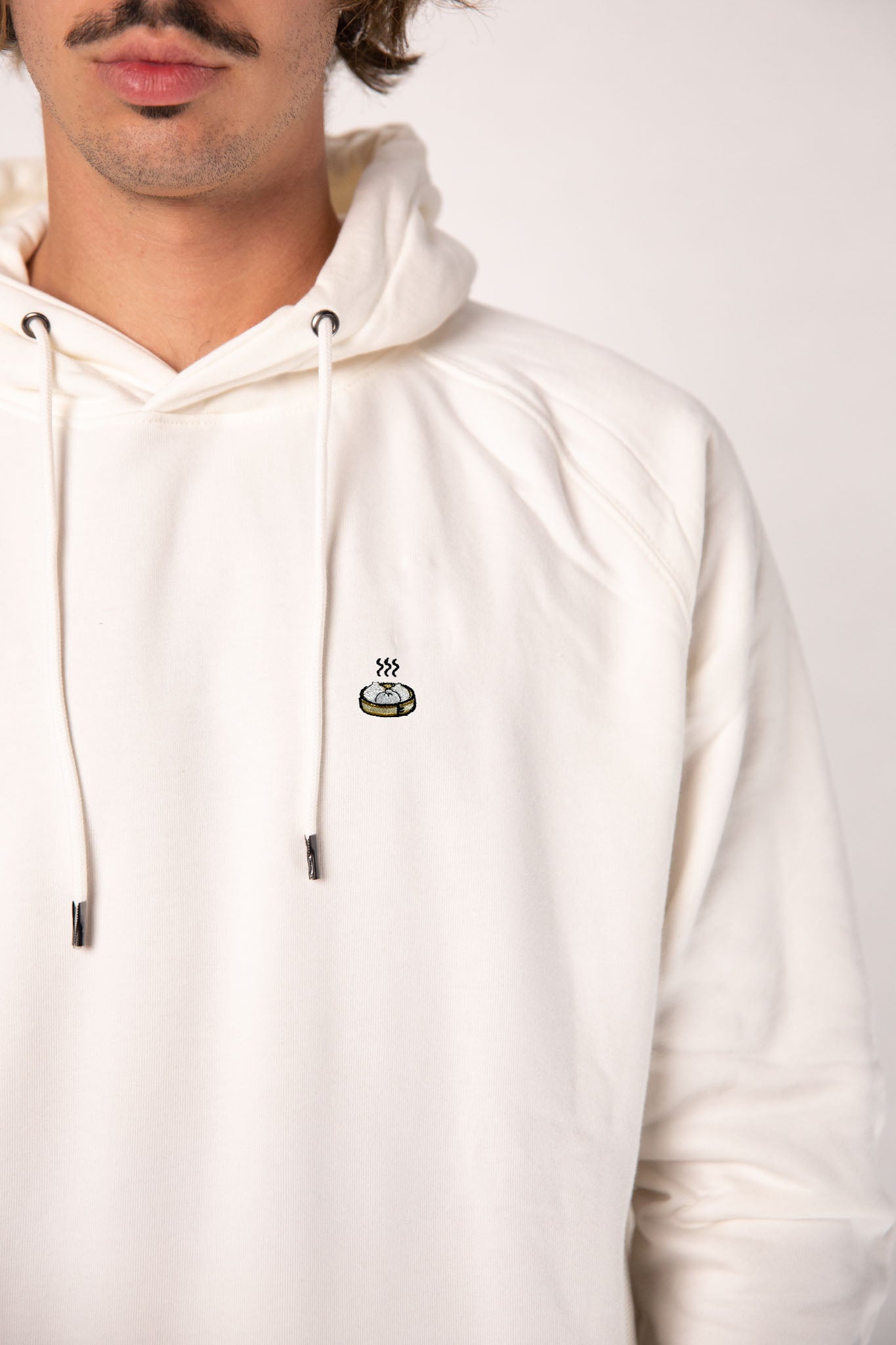 Dumplings | Bestickter Bio-Baumwoll Männer Hoodie