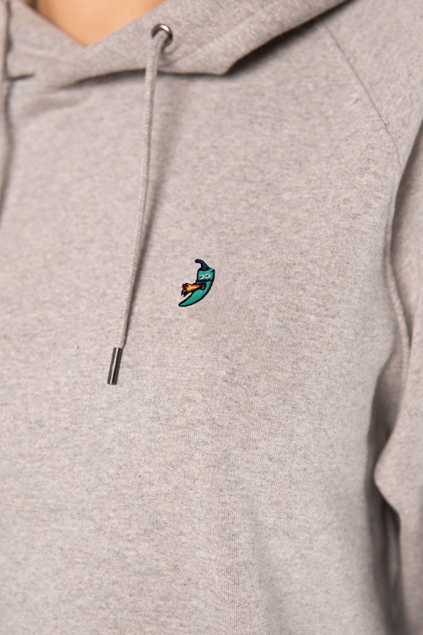Jalapeno | Bestickter Bio-Baumwoll Frauen Hoodie