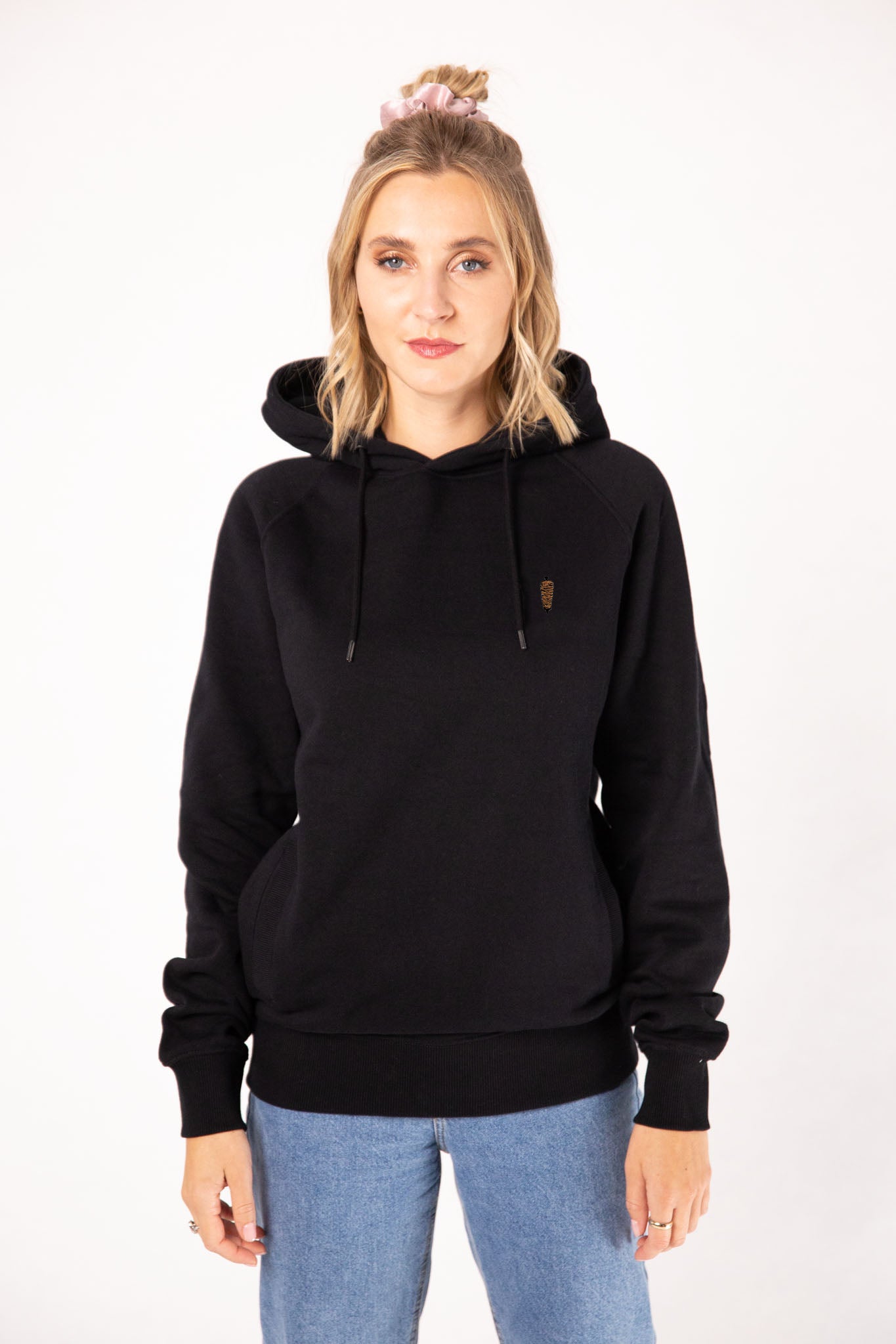 Dönerspieß | Bestickter Bio-Baumwoll Frauen Hoodie