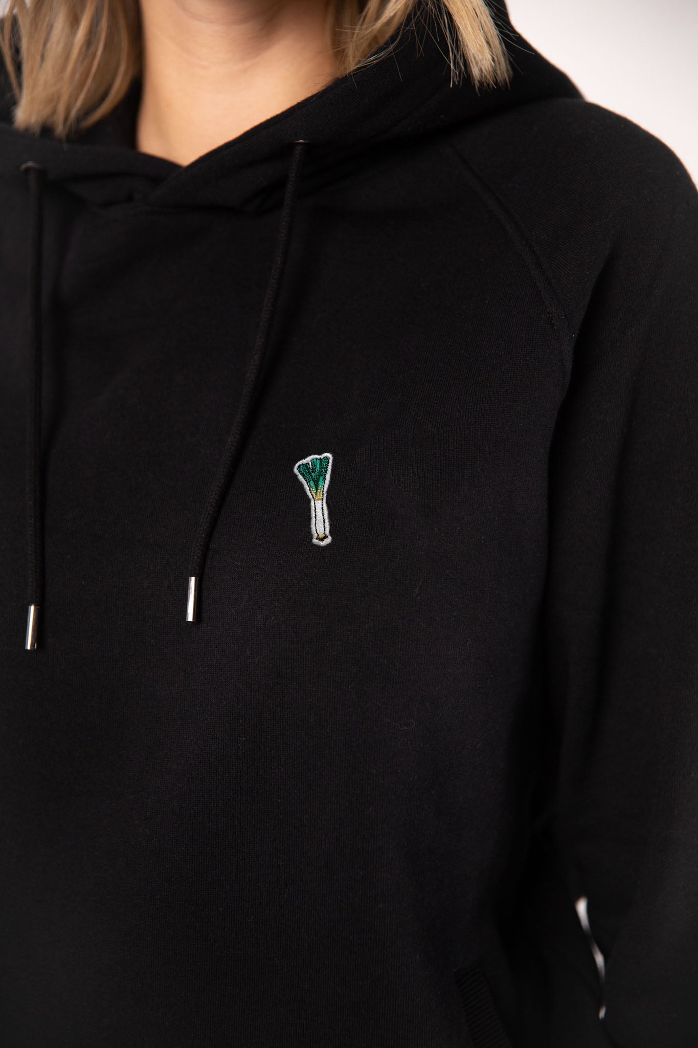 Lauch | Bestickter Bio-Baumwoll Frauen Hoodie