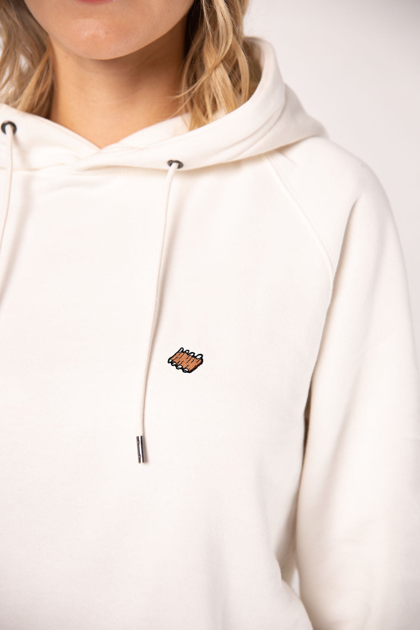 Rippchen  | Bestickter Bio-Baumwoll Frauen Hoodie