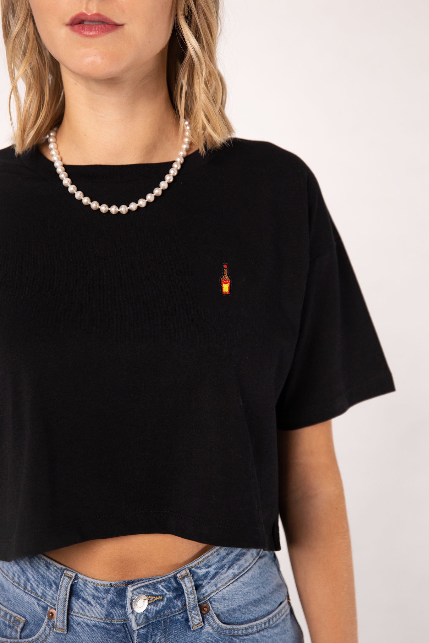 Würze Fix | Besticktes Bio Baumwoll Crop Top